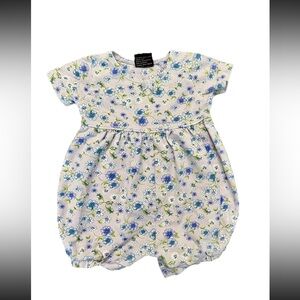 Children’s Place lavender floral bubble, size 6-9m, EUC, snaps at bottom-Vintage